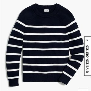 J. Crew Factory Striped Cotton Sweater